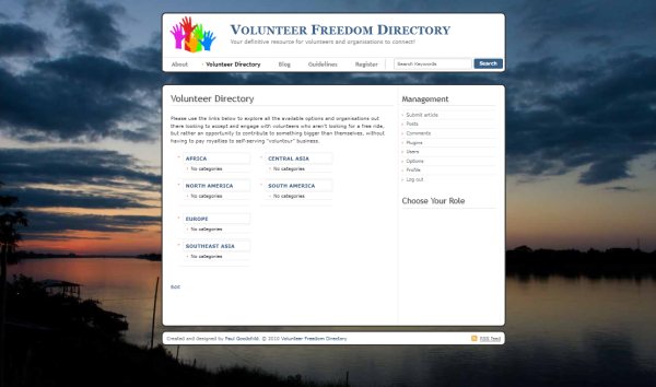 Volunteer Freedom Website